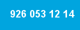 926 053 12 14